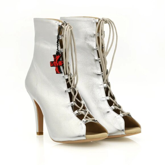 Vamp Vortex Dance Heels size women's 10 (EU42) - Silver - Picture 1 of 7